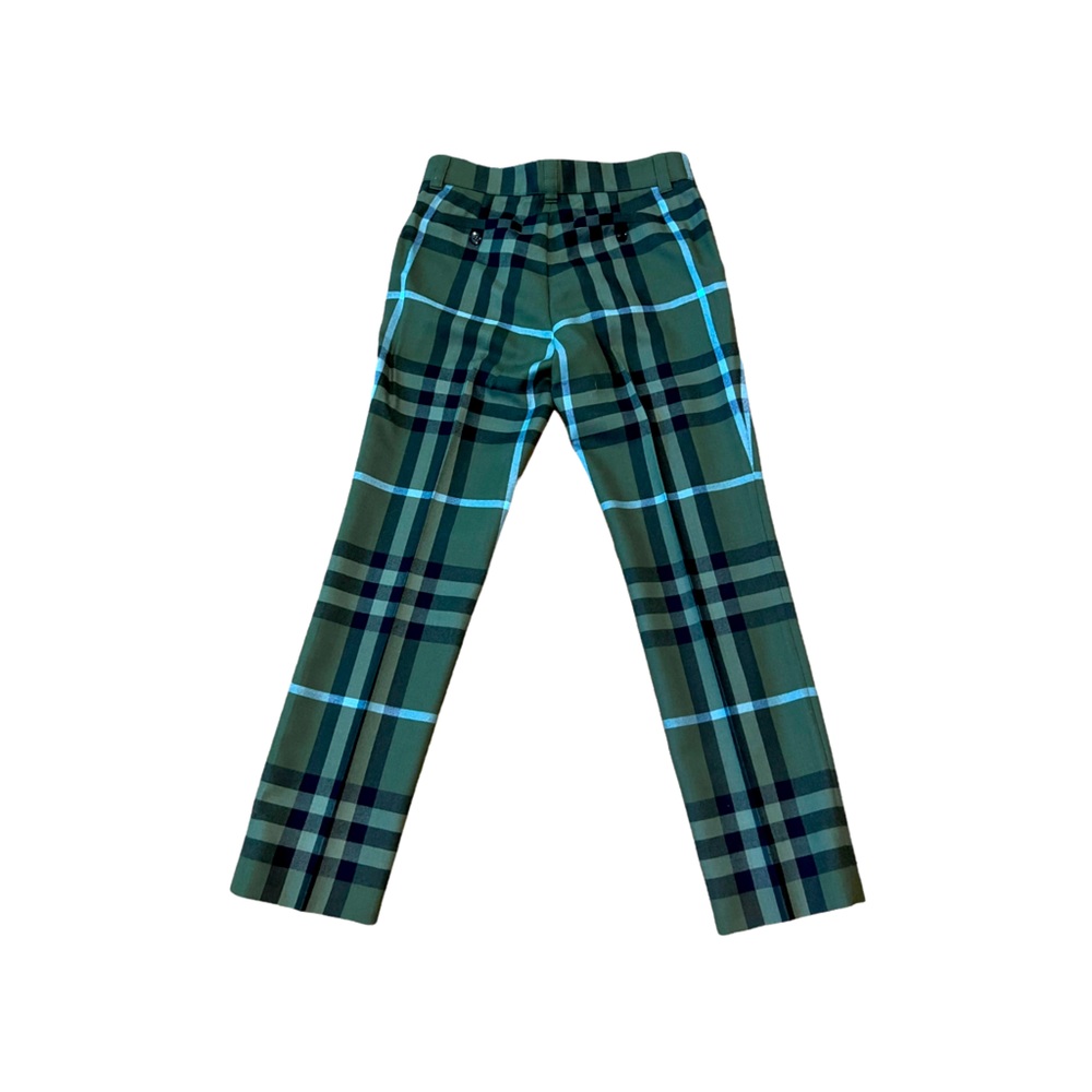 Burberry checked wool pants